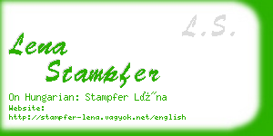 lena stampfer business card